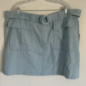 NWT Eloquii Chambray Utility Skirt Size 20